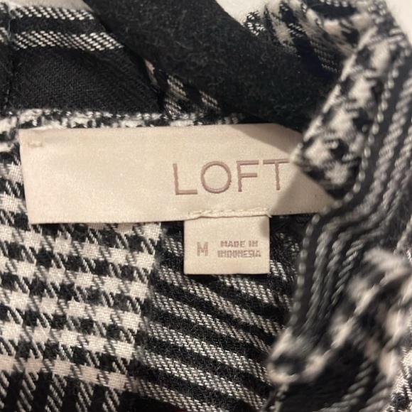Loft Longsleeve Checkered Print Top - Picture 4 of 8